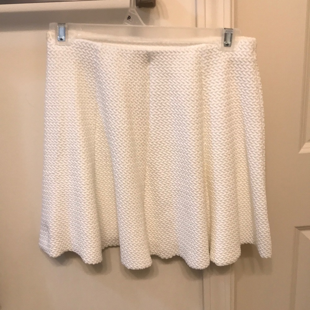 white skirt